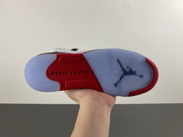 Air Jordan 5 “Fire Red Black Tongue” HQ7980-101