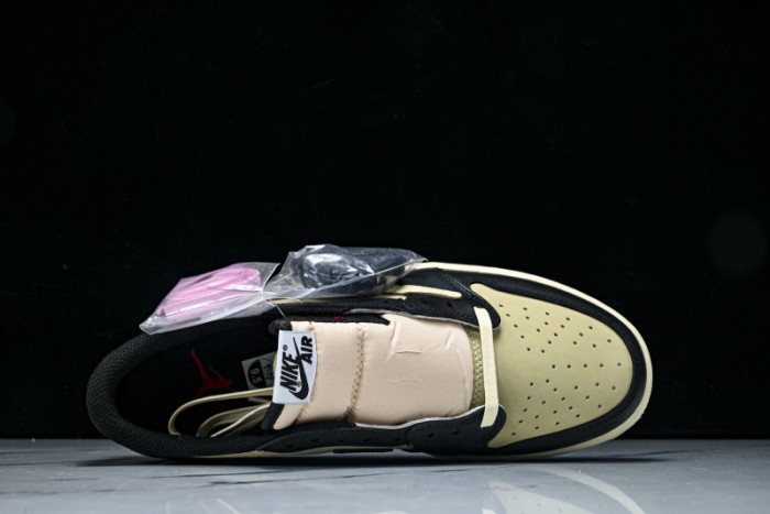 Travis Scott x Air Jordan AJ 1 Low“Canary” DZ4137--700