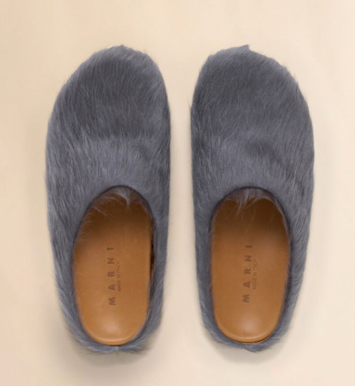 MA SLIDE WHITE FUSSBETT SABOT LOAFERS MAR-018