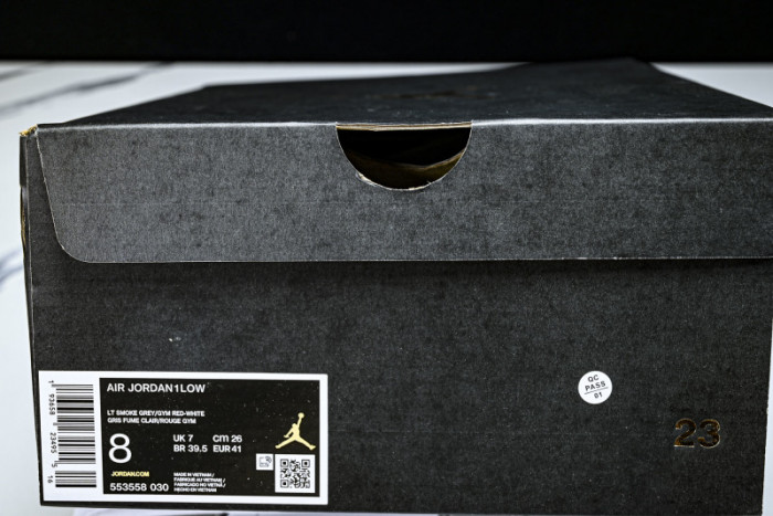 Air Jordan 1 Low Light Smoke Grey 553558-030