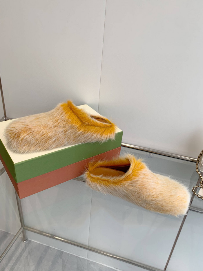 MA SLIDE WHITE FUSSBETT SABOT LOAFERS MAR-015