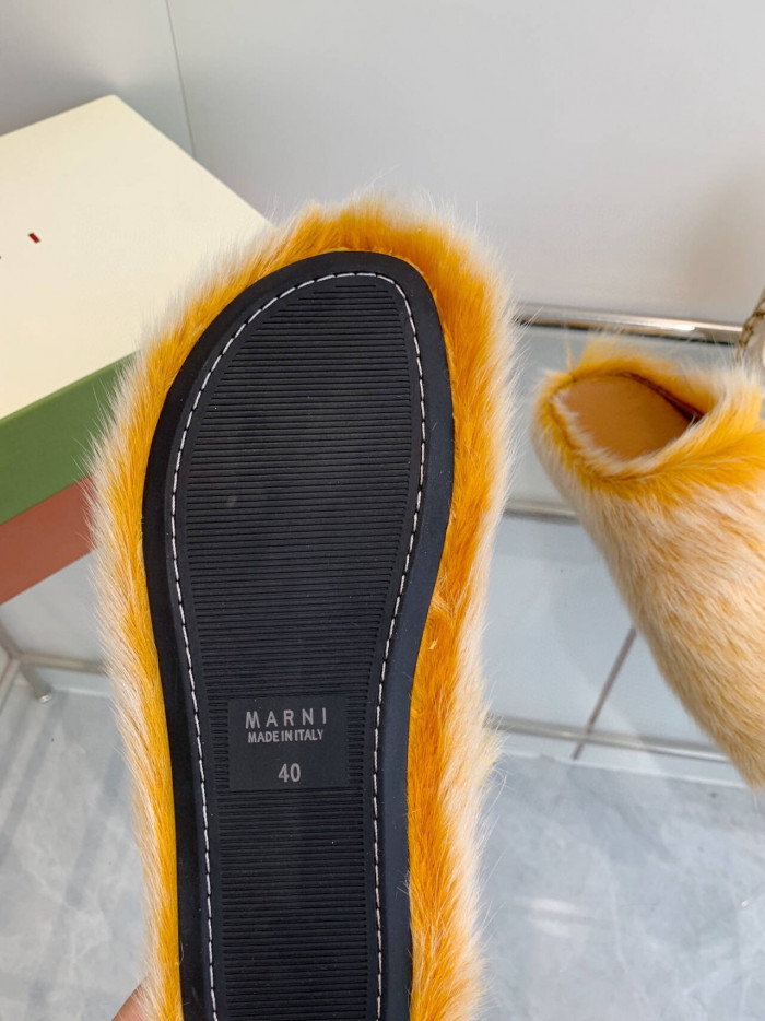 MA SLIDE WHITE FUSSBETT SABOT LOAFERS MAR-015