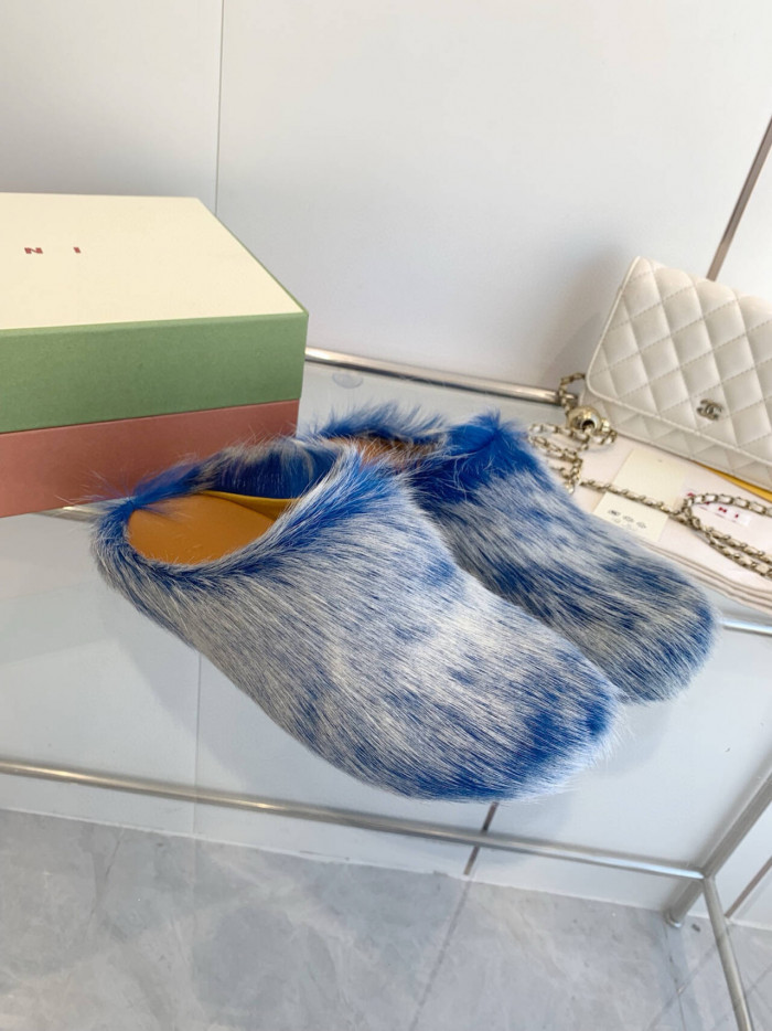 MA SLIDE WHITE FUSSBETT SABOT LOAFERS MAR-017