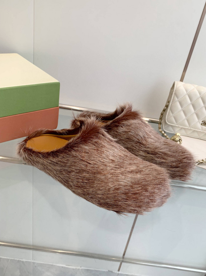 MA SLIDE WHITE FUSSBETT SABOT LOAFERS MAR-016